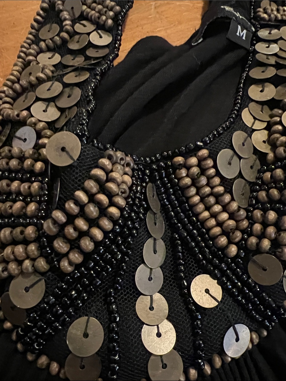 Sky Black Embellished Halter Tank Top - Picture 6 of 6